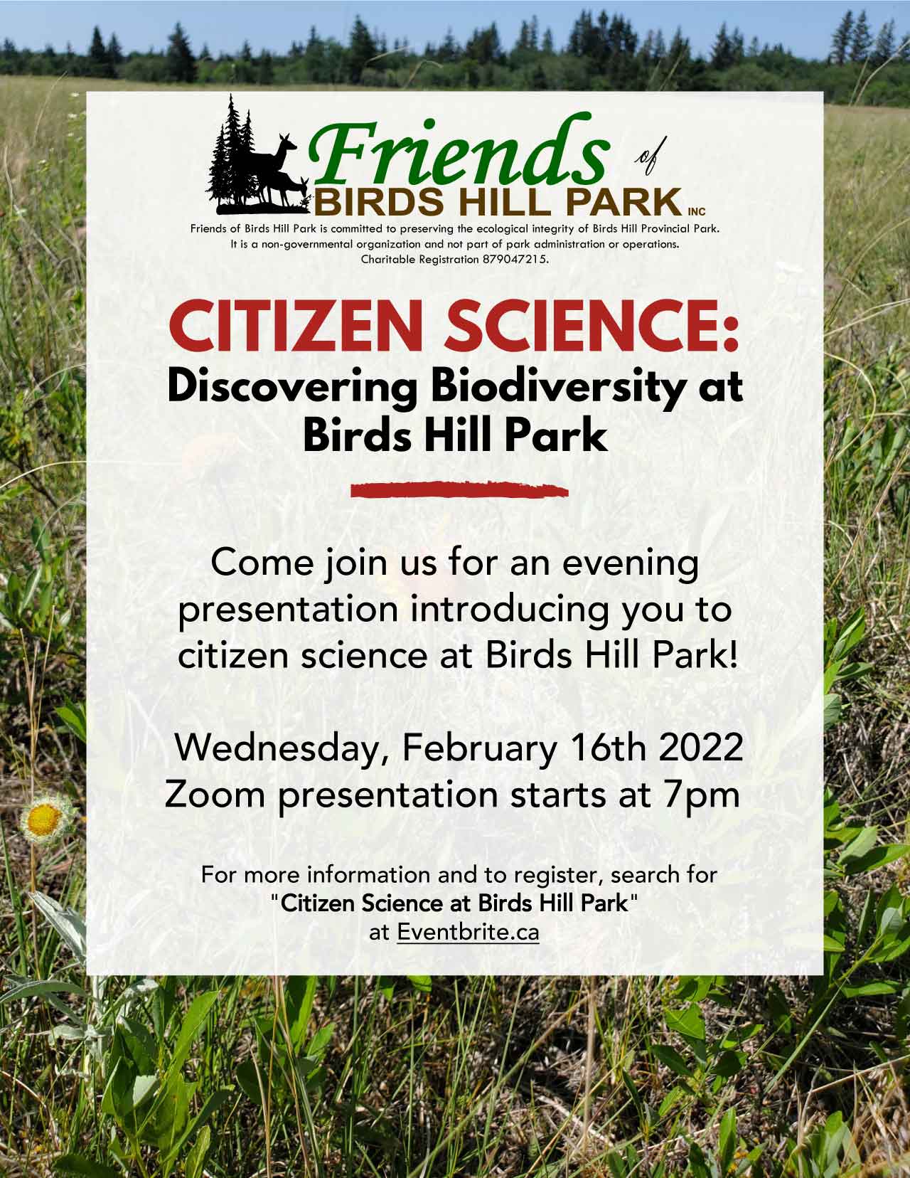 Citizen-Science-Biodiversity Birds Hill Park